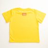 Back of yellow shirt with an orange Animals Australia logo