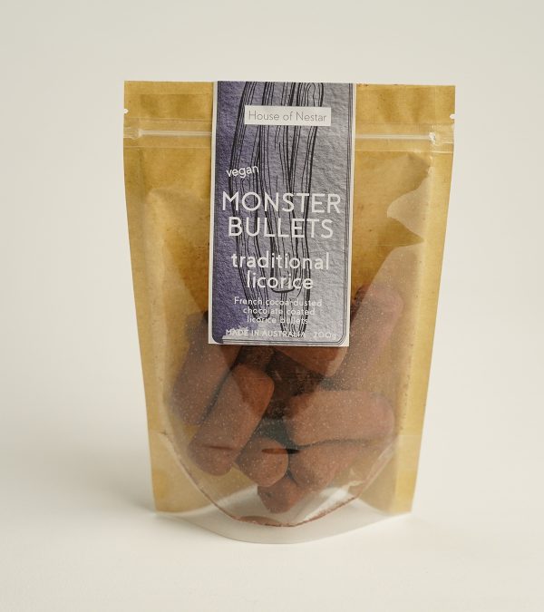 Pack of choc coated licorice