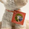 Plush lamb with necktie