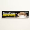 Live export bumper sticker with a pic of a sheep's head, the Animals Australia logo and the phrase 'She's not 'cargo'. Let's end live export'